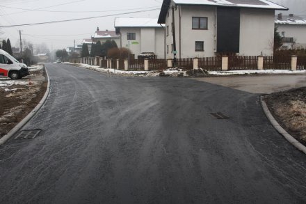 Fragment wyremontowanej ulicy Torfowej